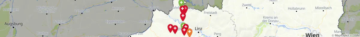 Map view for Pharmacies emergency services nearby Kirchberg ob der Donau (Rohrbach, Oberösterreich)